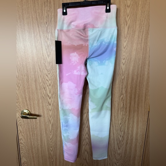 Mono B Rainbow Cloud Activewear Yoga Leggins Women’s S - Picture 2 of 6